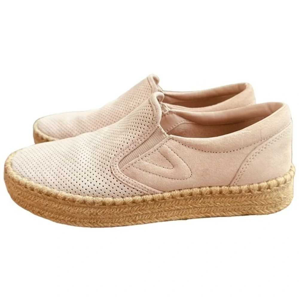 TRETORN EMILIA 3 PLATFORM SUEDE ESPADRILLES BLUSH SIZE 7